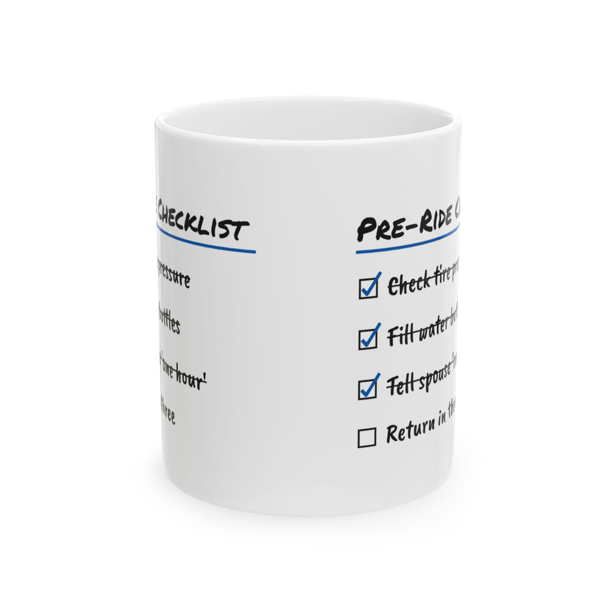 Cycling Coffee Mug Tell Spouse One Hour