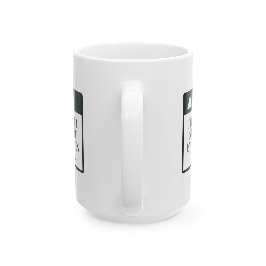 Funny Dog Dad Father's Day Coffee Mug Stops For Every Dog Notice