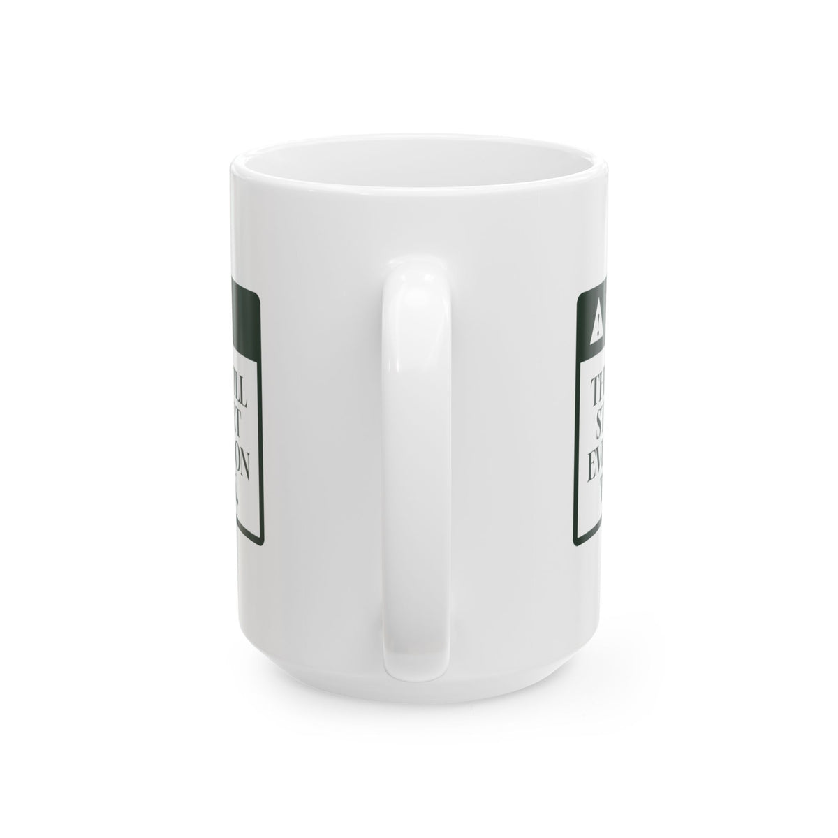 Funny Dog Dad Father's Day Coffee Mug Stops For Every Dog Notice