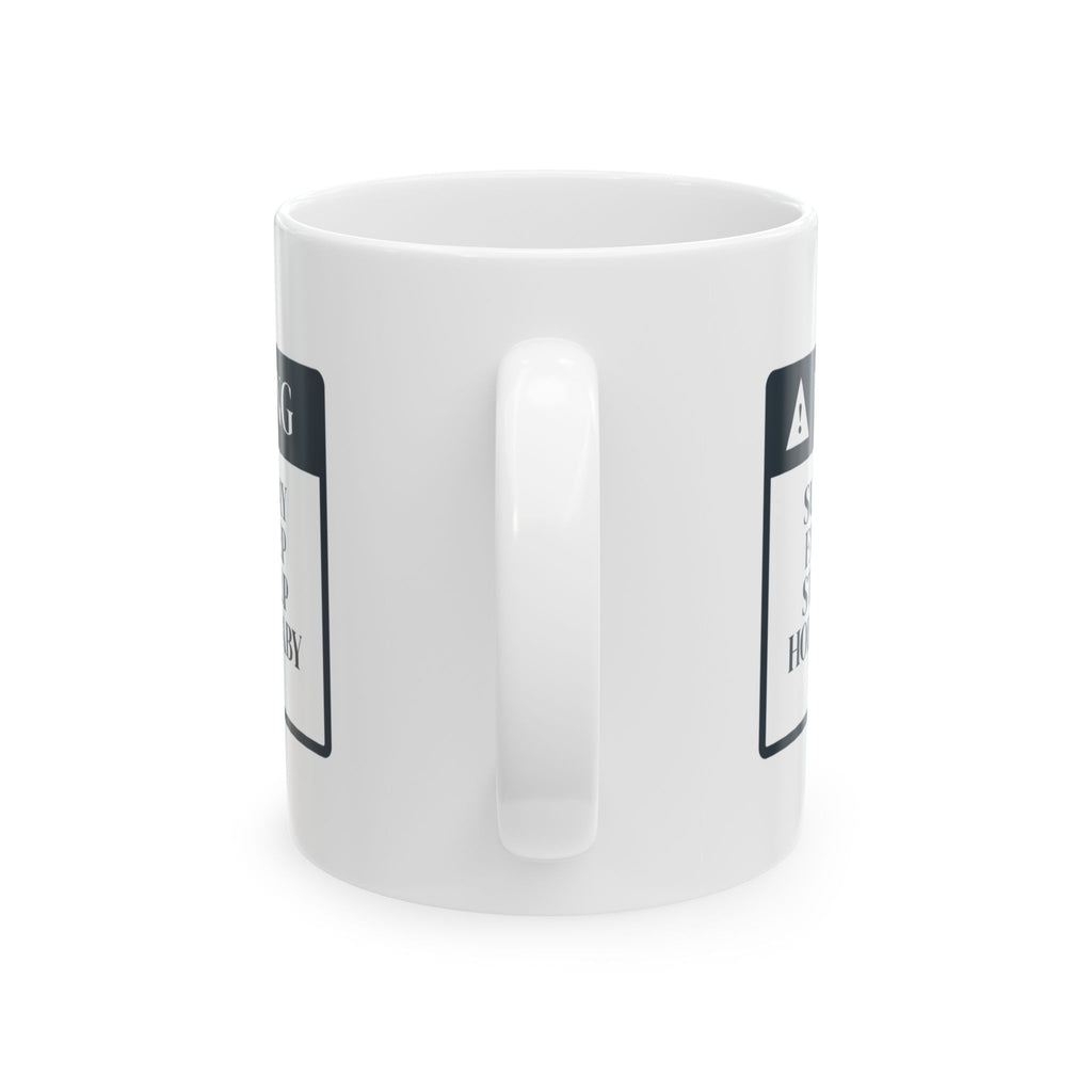 Warning Dad May Fall Asleep Sitting Up Mug