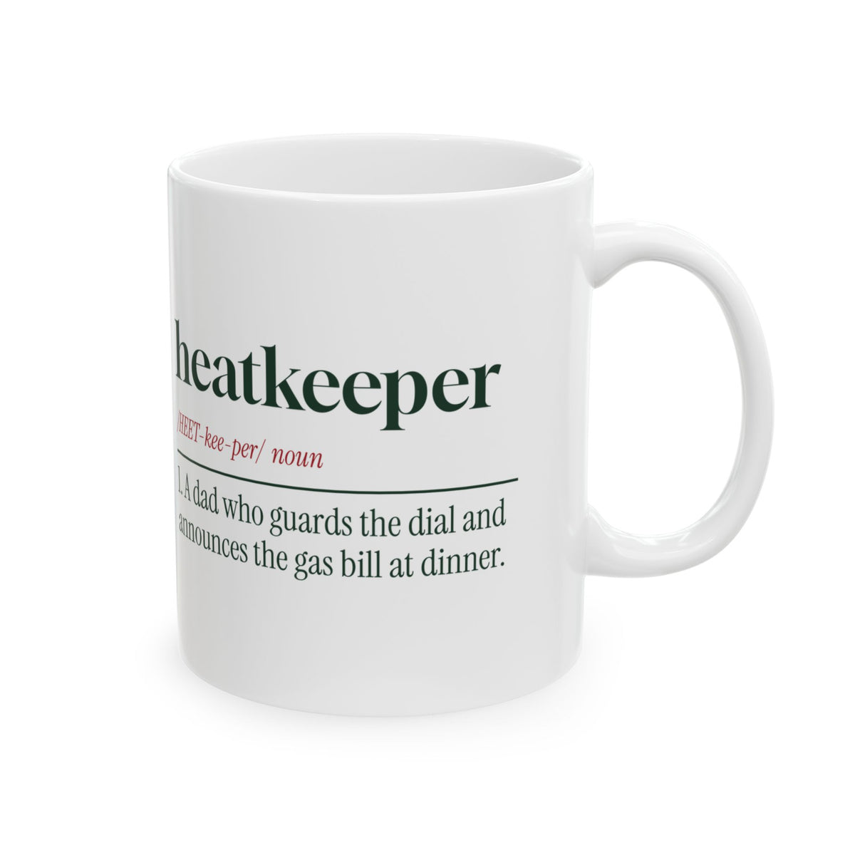 Funny Christmas Coffee Mug Heatkeeper Guardian Of The Dial For Dad