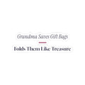 Funny Christmas Grandma Sticker Grandma Saves The Gift Bags