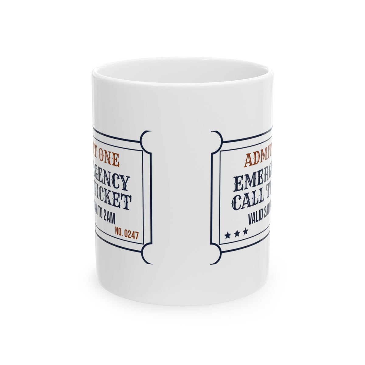Plumber Coffee Mug Emergency Call Valid 2am to 2am