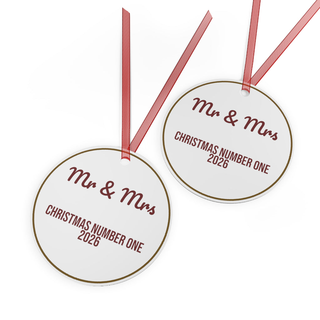 Our First Christmas Married Ornament 2026 Mr And Mrs Number One