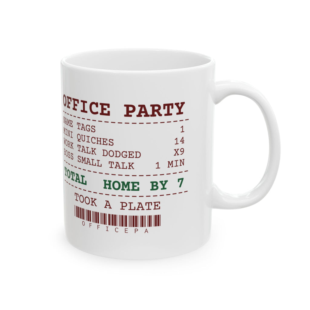 Funny Christmas Coworker Coffee Mug Mini Quiches 14 Office Party Receipt