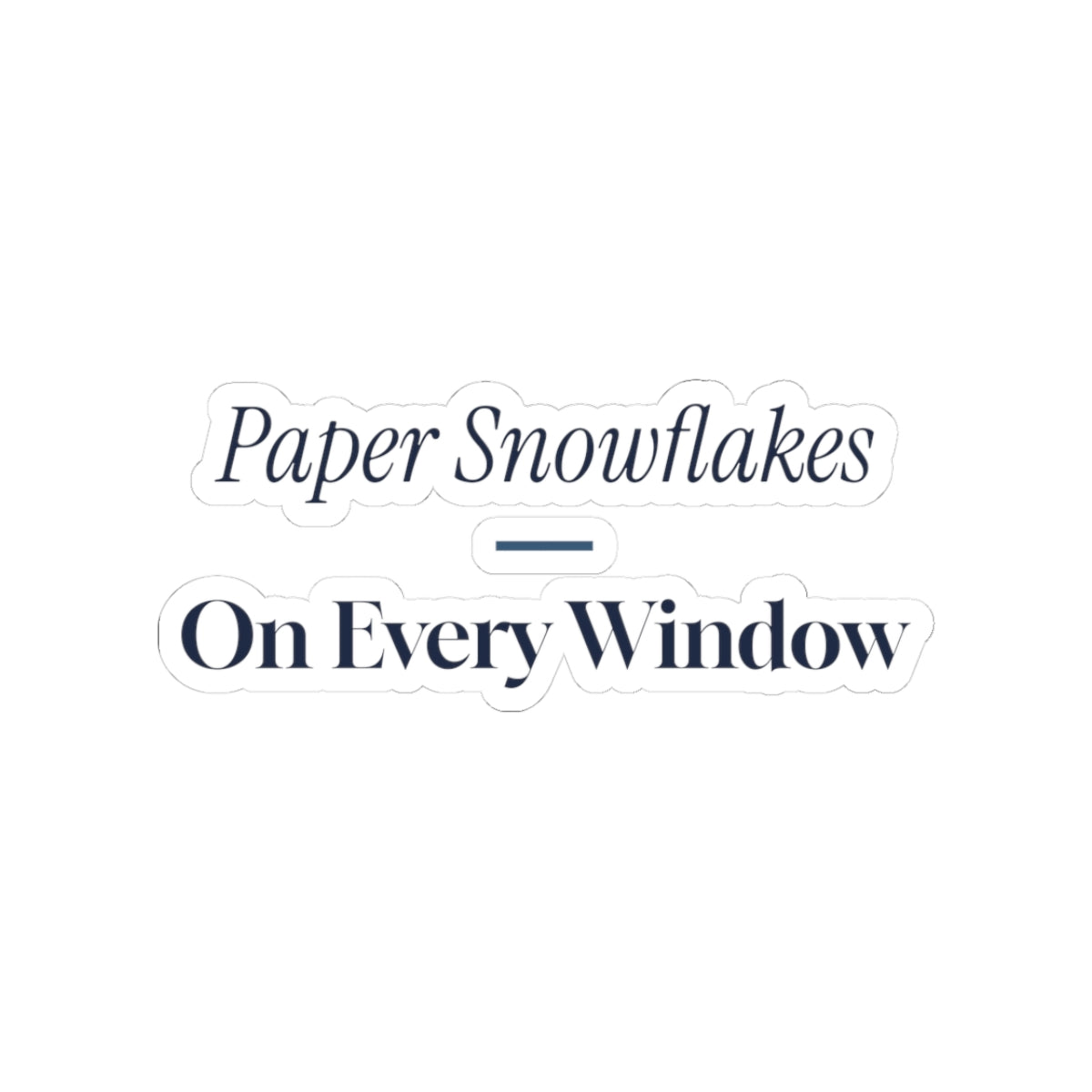 Christmas Sticker Paper Snowflakes On Every Window Cozy Winter Cup