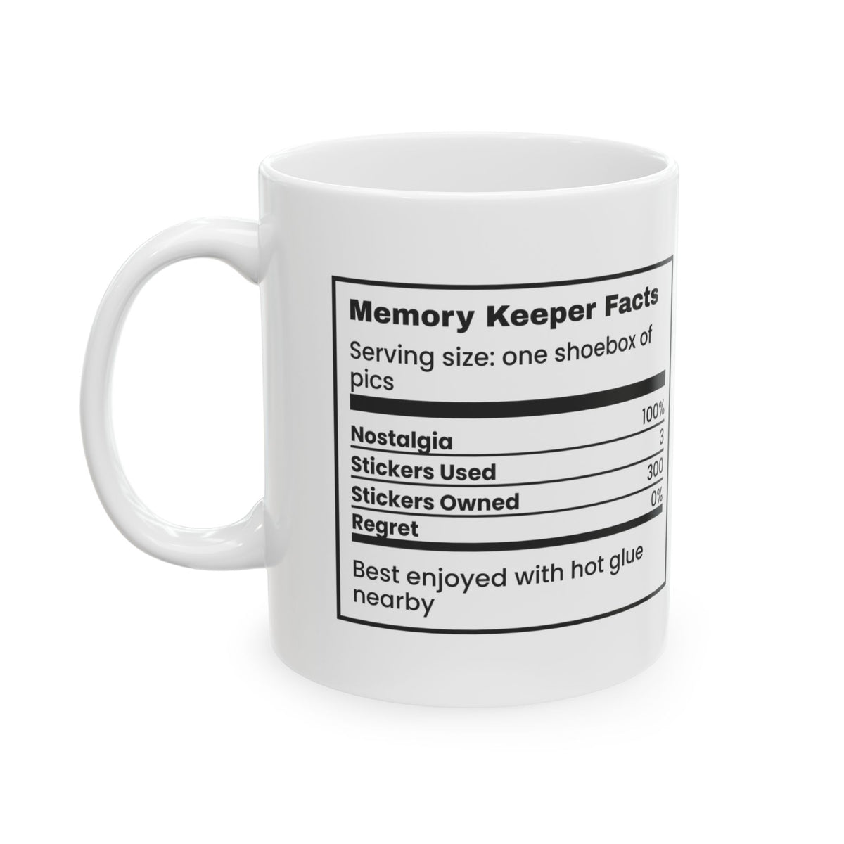 Memory Keeper Facts Coffee Mug For Scrapbookers