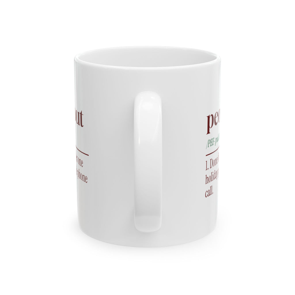 Funny Christmas Introvert Coffee Mug Peopled Out Dictionary Definition