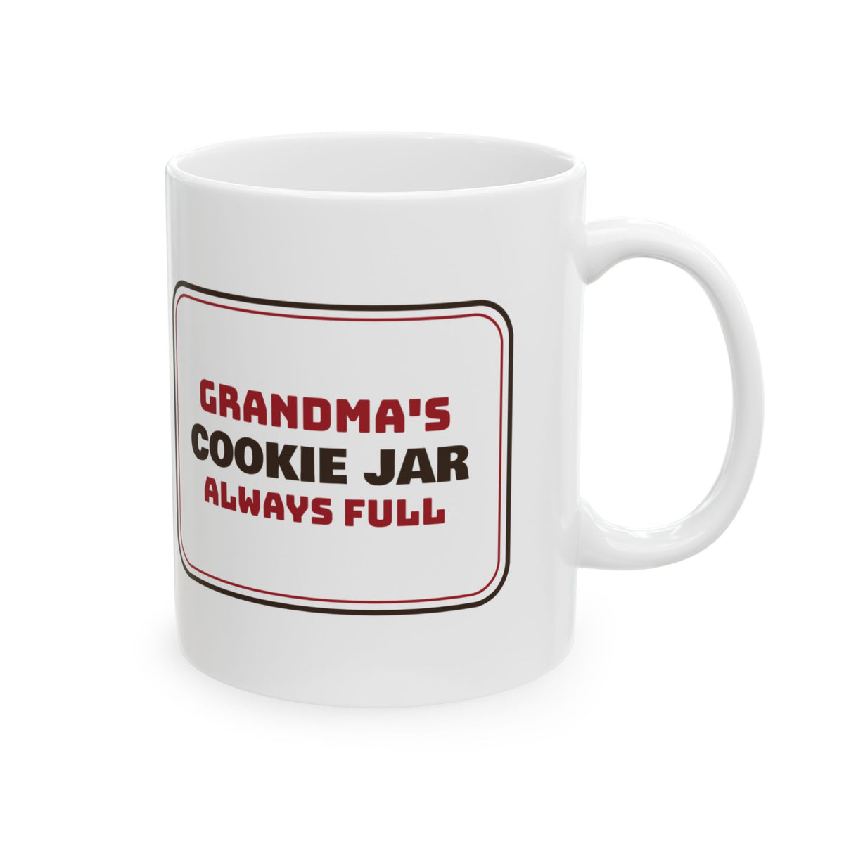 Christmas Coffee Mug For Grandma Grandma's Cookie Jar Always Full