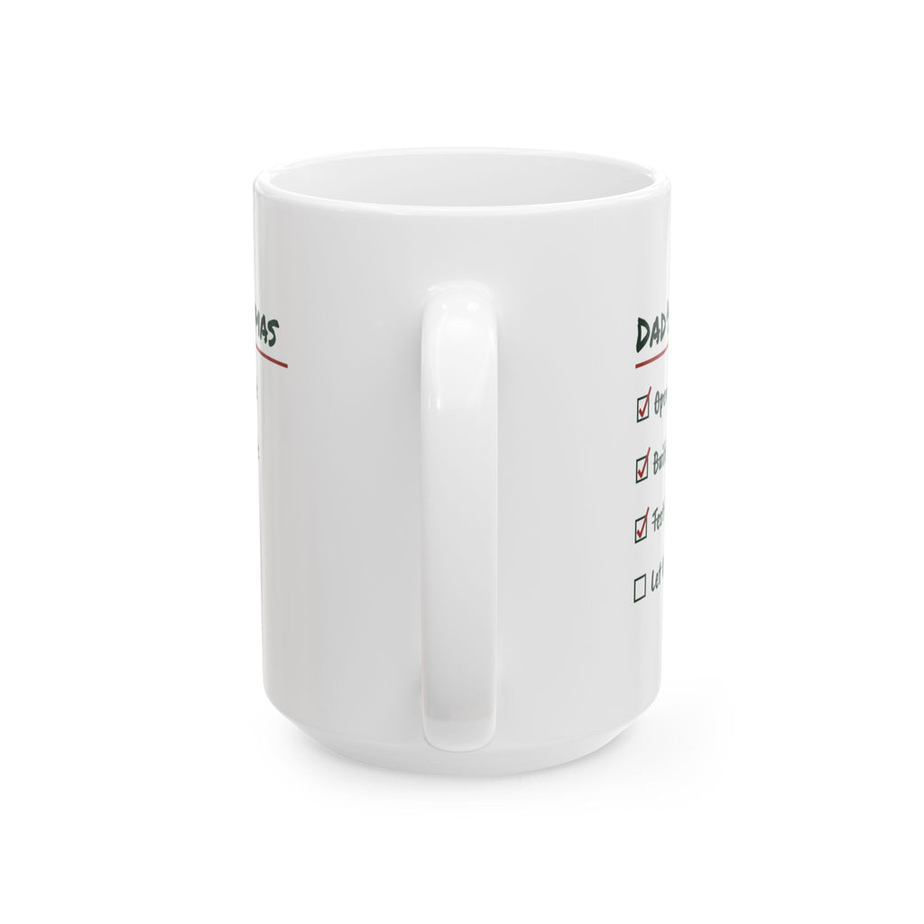 Funny Christmas Coffee Mug Dad's Christmas Let The Kids Try For Dad