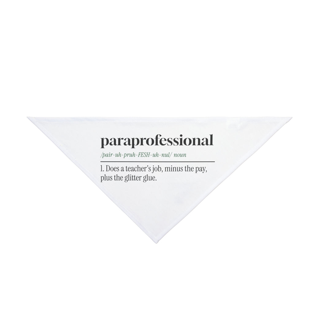 Funny Para Dog Bandana Does A Teacher's Job For Teacher Aides