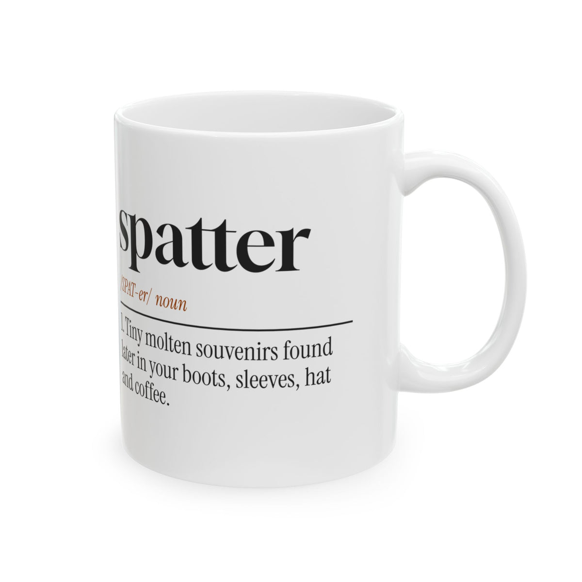 Funny Welder Coffee Mug Spatter Dictionary Definition