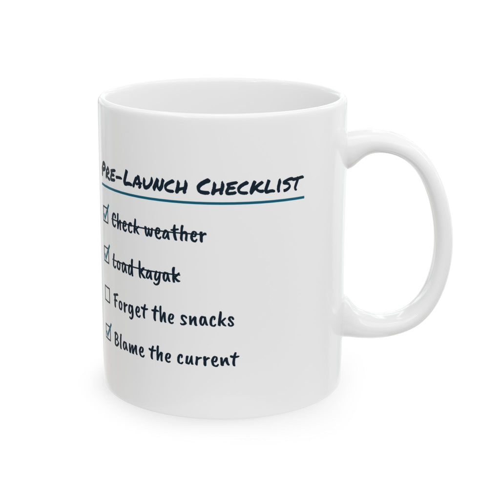 Kayaking Coffee Mug Forget The Snacks Blame The Current