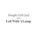 Funny White Elephant Sticker Brought A Gift Card Left With A Lamp