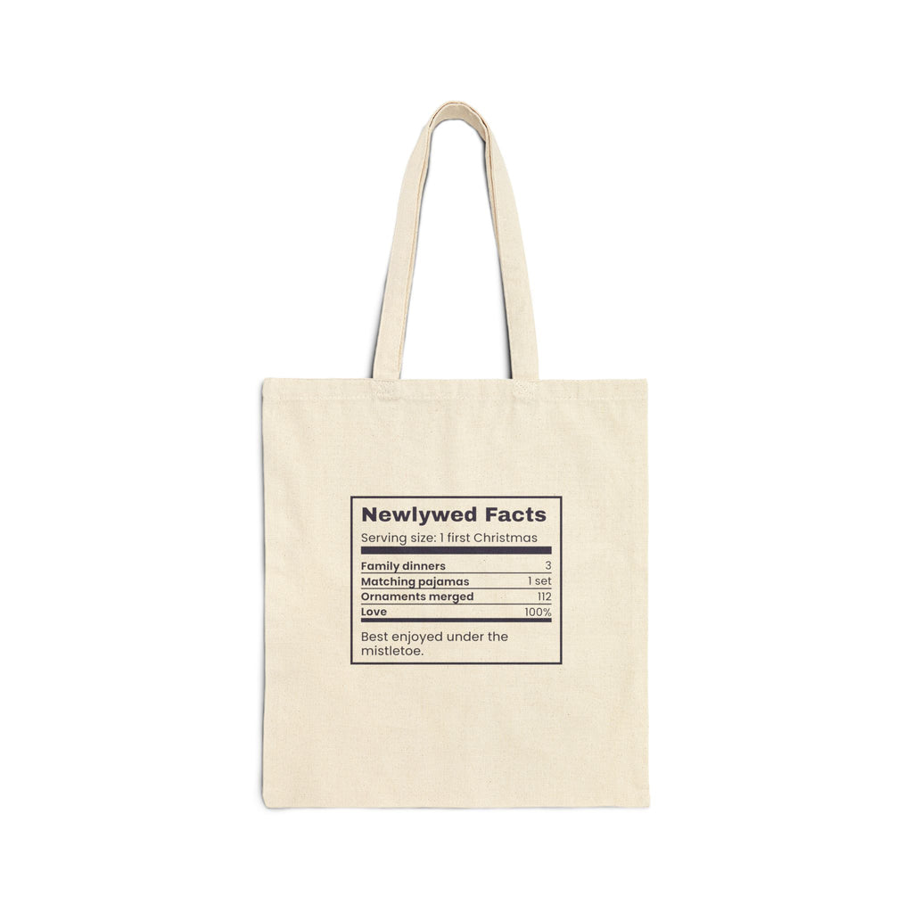 Funny Newlywed Christmas Tote Bag Newlywed Christmas Love 100%