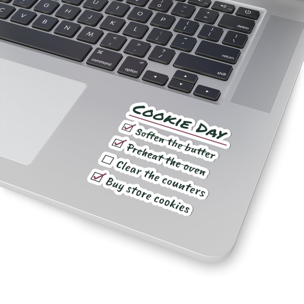 Funny Christmas Sticker Cookie Day Checklist For Bakers