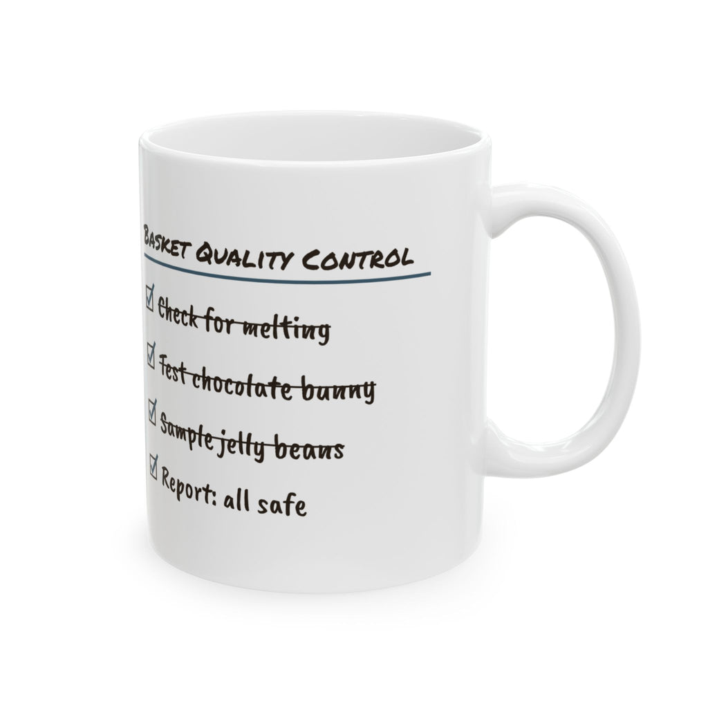 Funny Easter Basket Quality Control Coffee Mug For Parents