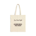 Funny Newlywed Christmas Tote Bag Our First Fight Was Tree Height