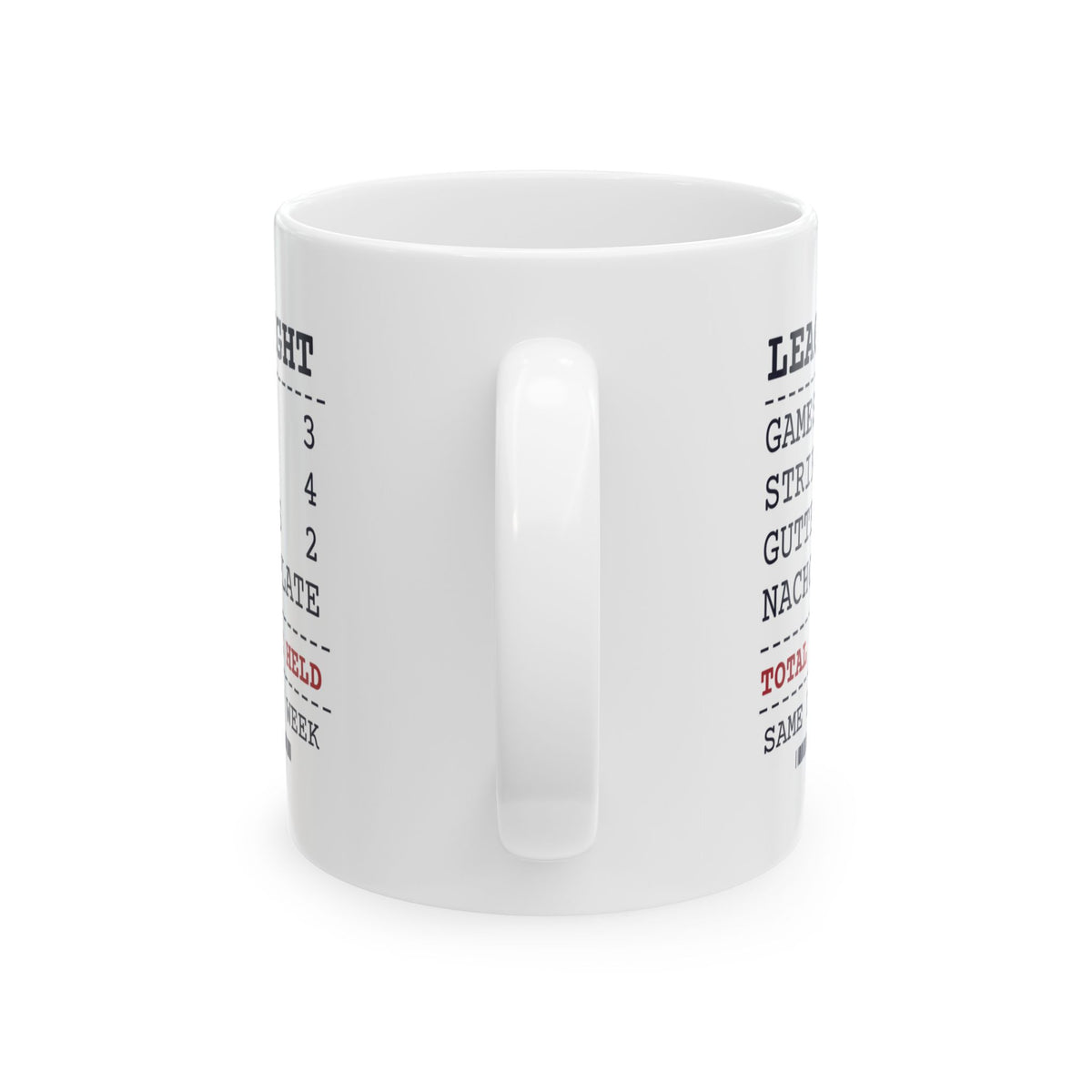 Funny Bowling Coffee Mug Strikes 4 Gutter Balls 2 League Receipt