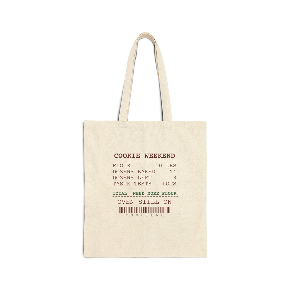 Funny Christmas Baking Tote Bag Fourteen Dozen Baked Three Left