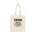 Funny Dog Dad Warning Tote Bag Zoomies At 6am For Dog Owner