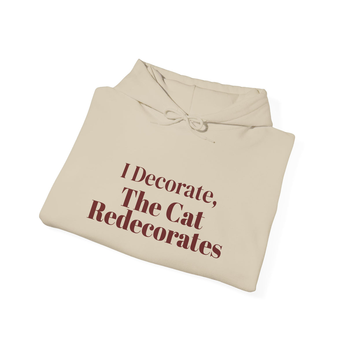 Funny Christmas Cat Hoodie I Decorate The Cat Redecorates