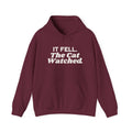 Funny Christmas Cat Hoodie It Fell The Cat Watched