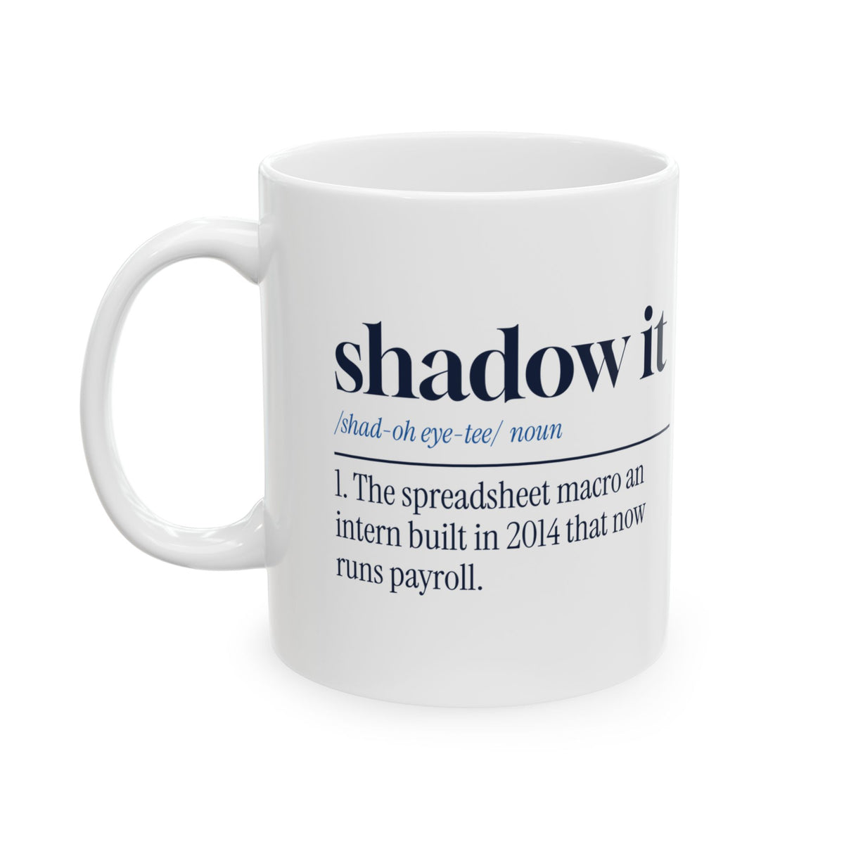 Funny IT Support Mug Shadow IT Dictionary Definition For Tech Support