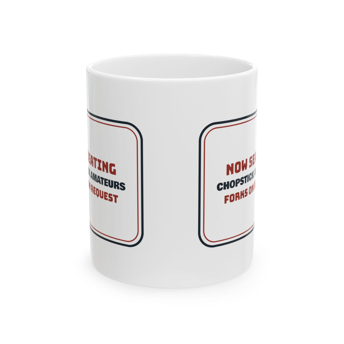 Funny Sushi Coffee Mug Chopstick Amateur Sign For Sushi Beginners