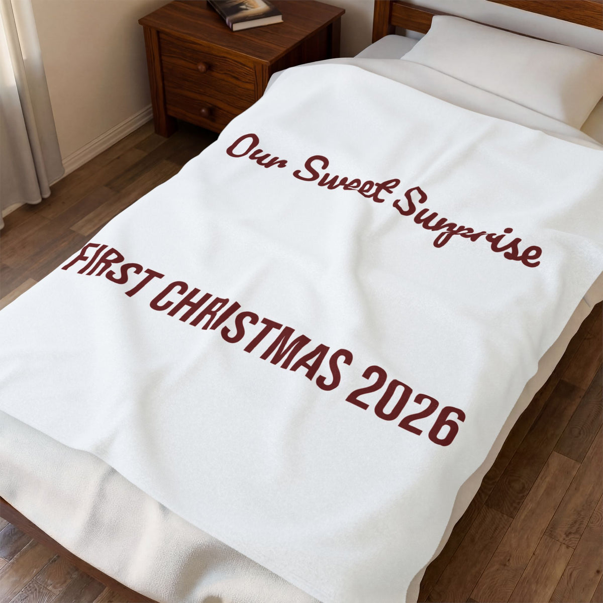Babys First Christmas 2026 Throw Blanket Our Sweet Surprise For Parents