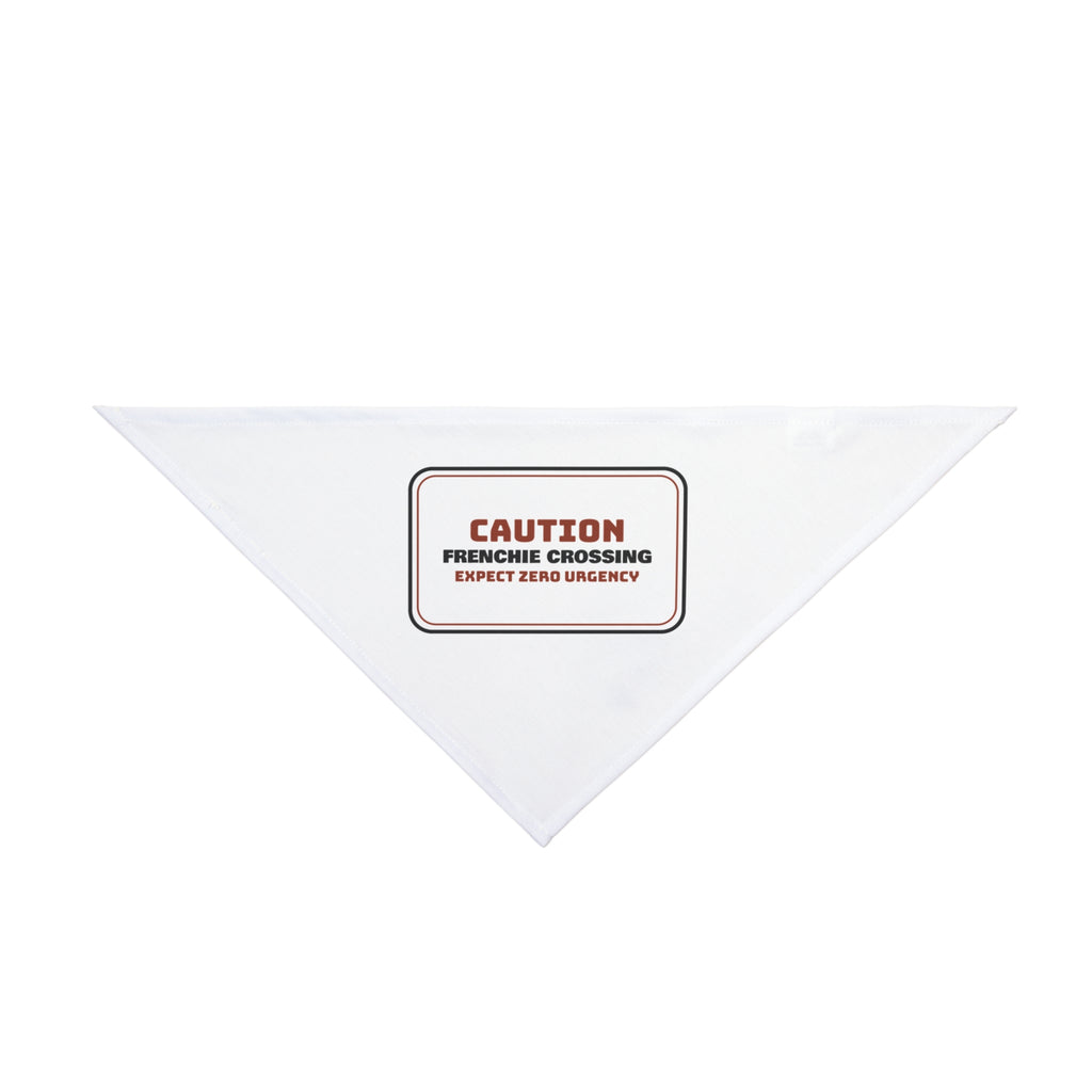 Funny French Bulldog Crossing Sign Dog Bandana For Dog Owners