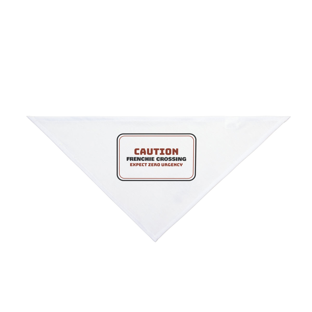 Funny French Bulldog Crossing Sign Dog Bandana For Dog Owners