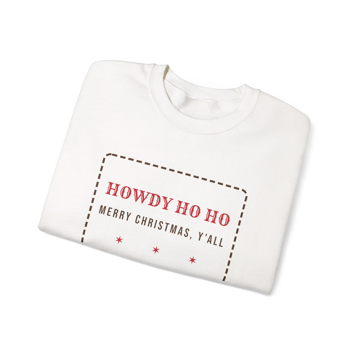 Funny Western Christmas Sweatshirt Howdy Ho Ho