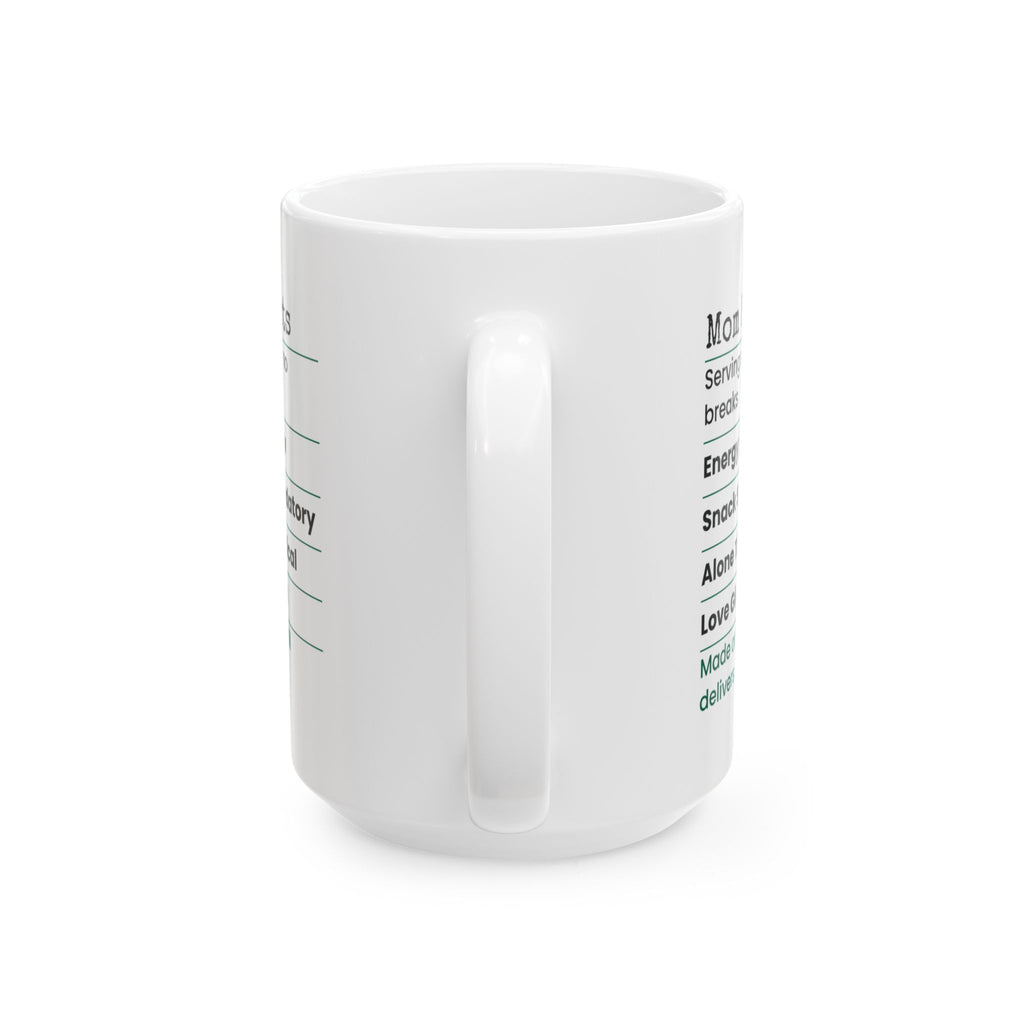 Funny Mom Coffee Mug Mom Mode Facts Label For Wife
