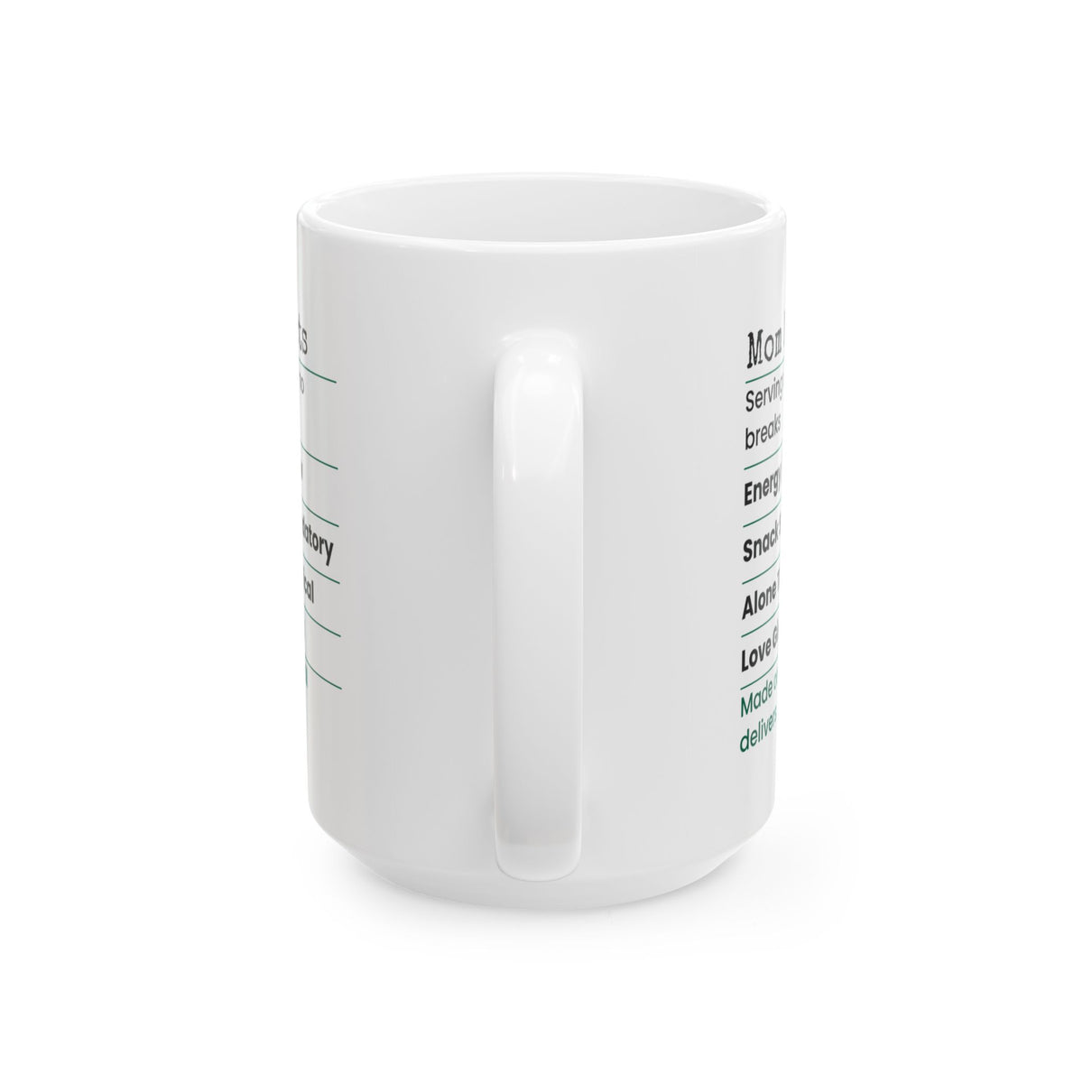 Funny Mom Coffee Mug Mom Mode Facts Label For Wife