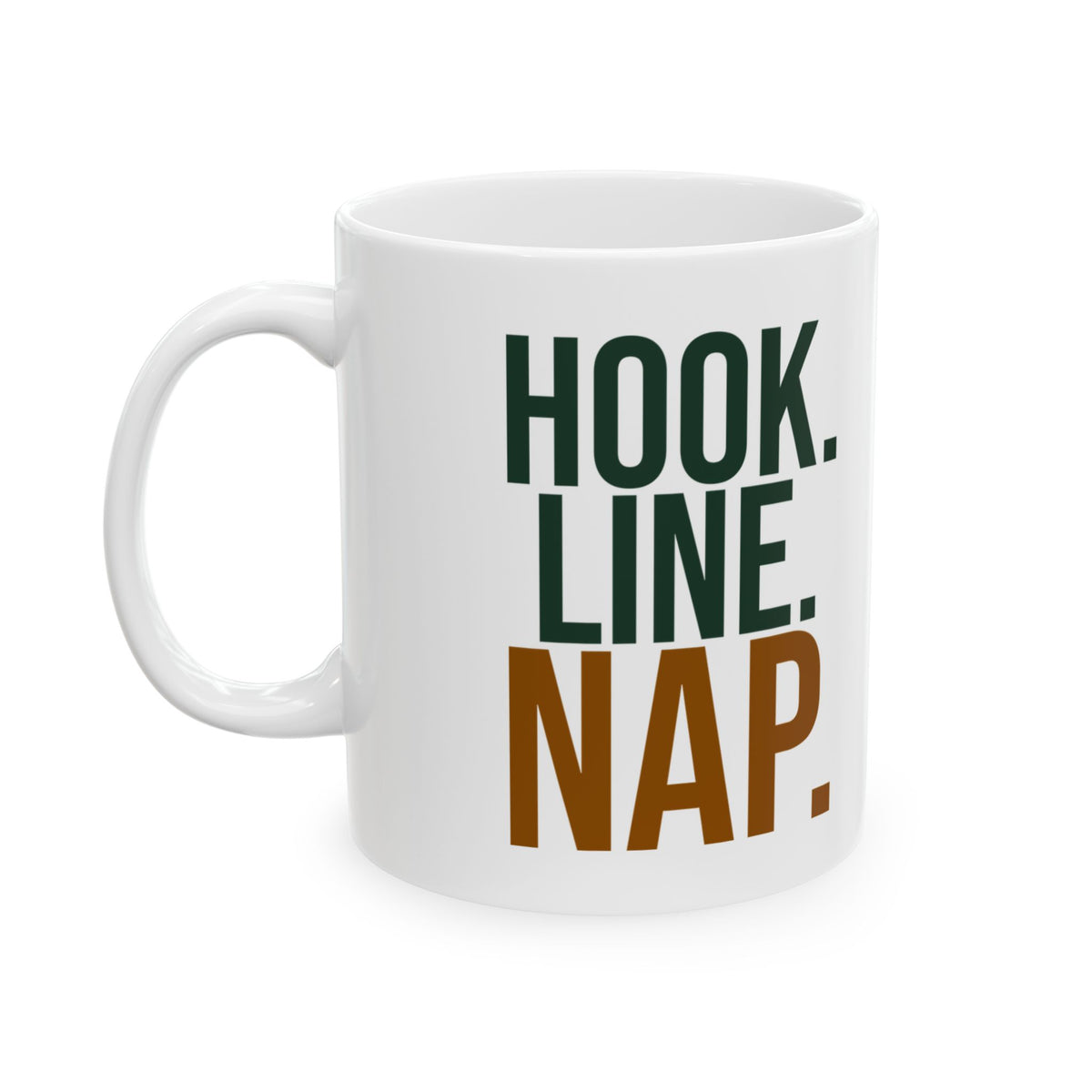 Funny Fishing Mug Hook Line Nap Coffee Cup