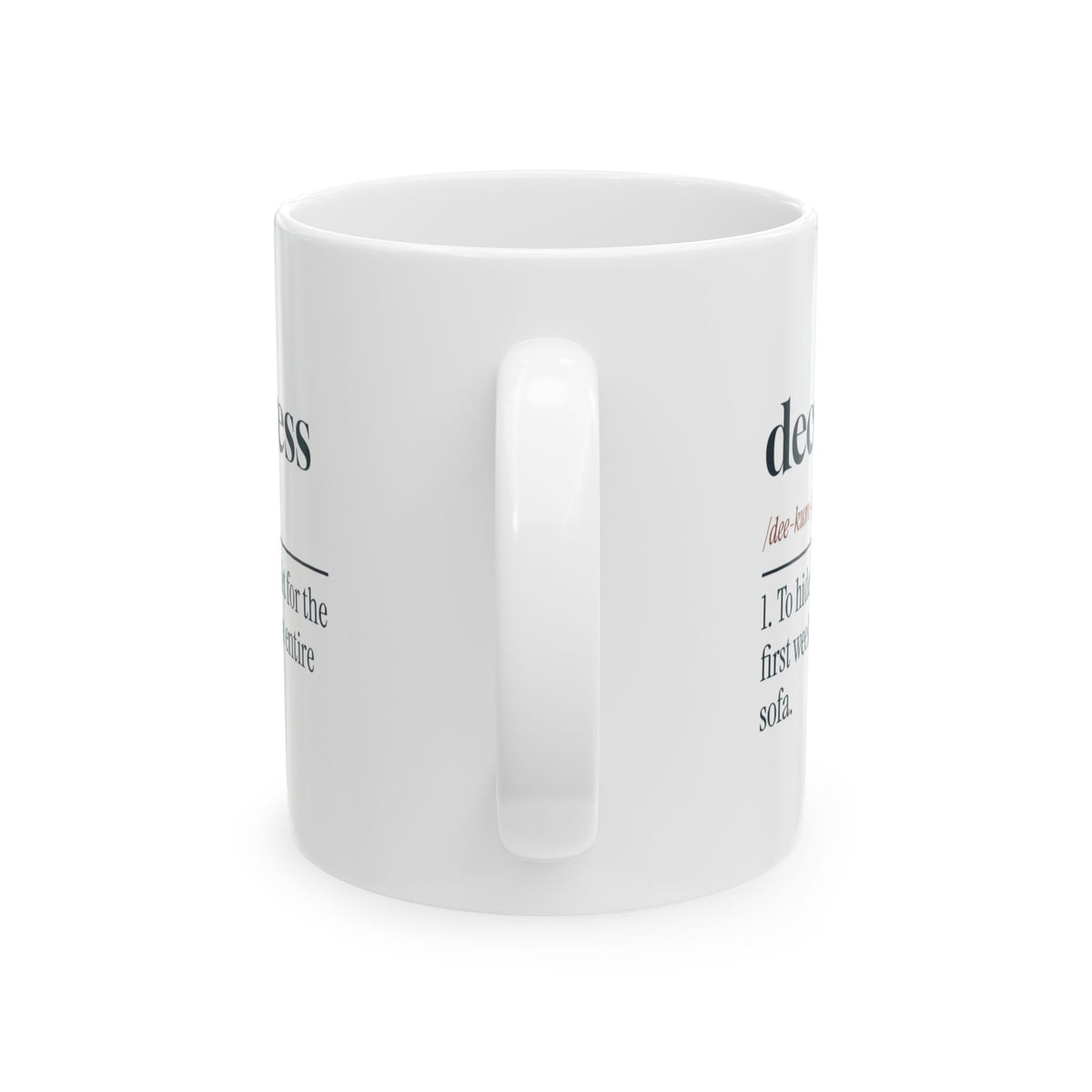 Funny Rescue Pet Coffee Mug Decompress Dictionary For Pet Adopters