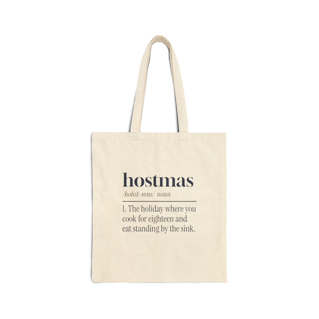Funny Christmas Host Tote Bag Hostmas Dictionary Definition