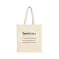 Funny Christmas Host Tote Bag Hostmas Dictionary Definition