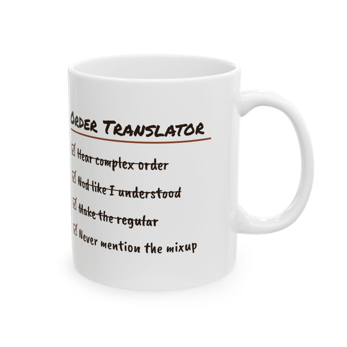Coffee Mug Nod Like I Understood Barista Funny