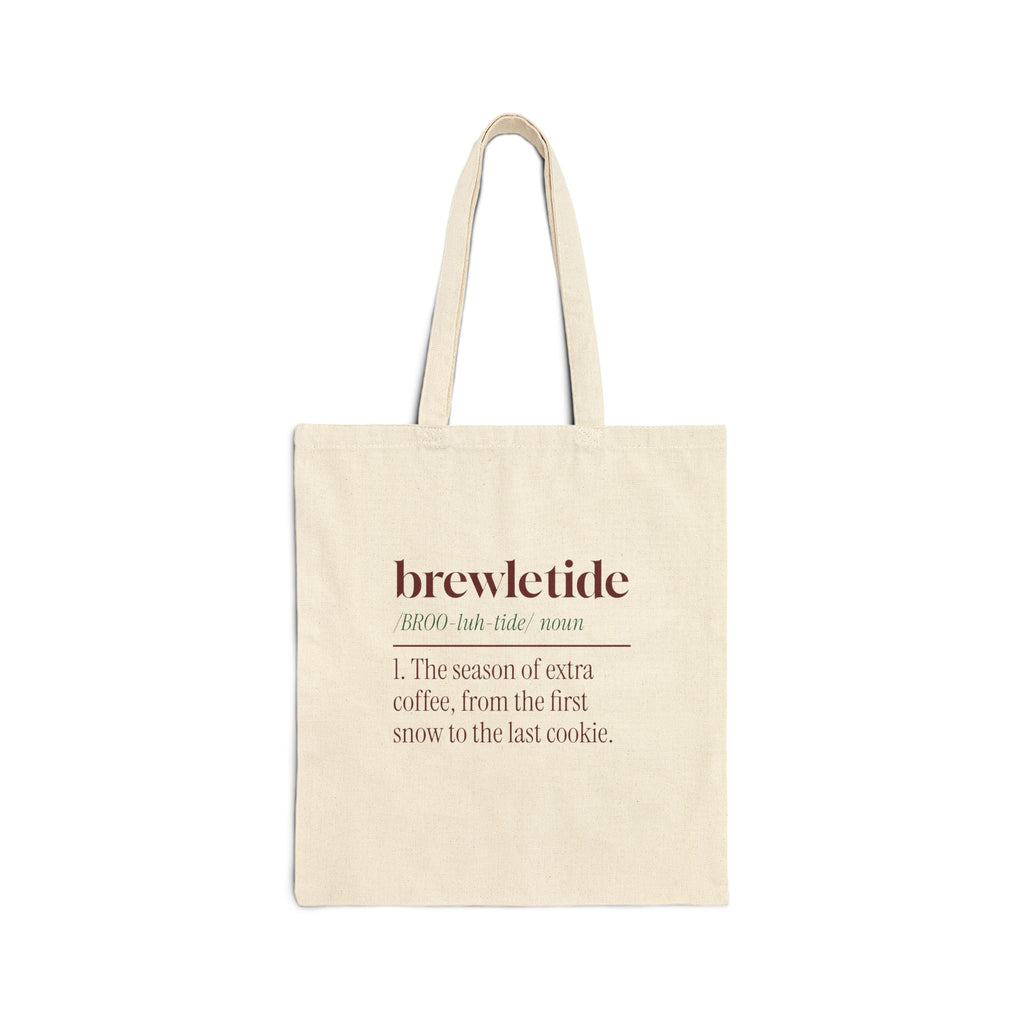 Funny Christmas Tote Bag Brewletide Dictionary Definition