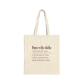 Funny Christmas Tote Bag Brewletide Dictionary Definition
