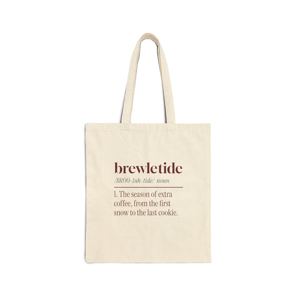 Funny Christmas Tote Bag Brewletide Dictionary Definition