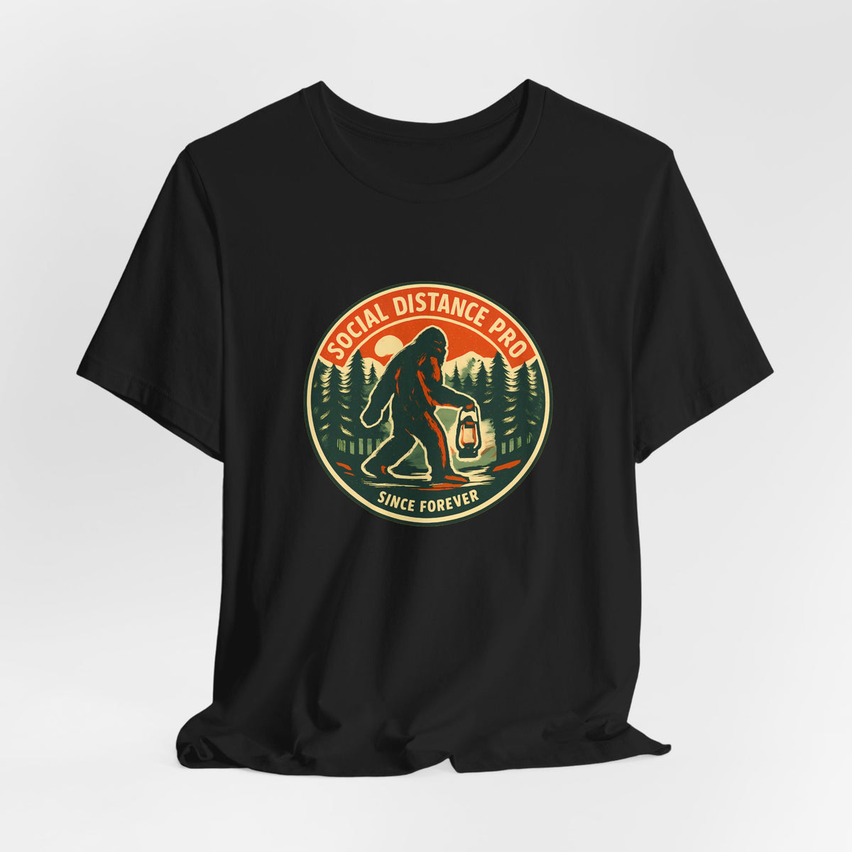Social Distance Pro Since Forever Funny Vintage Bigfoot Shirt