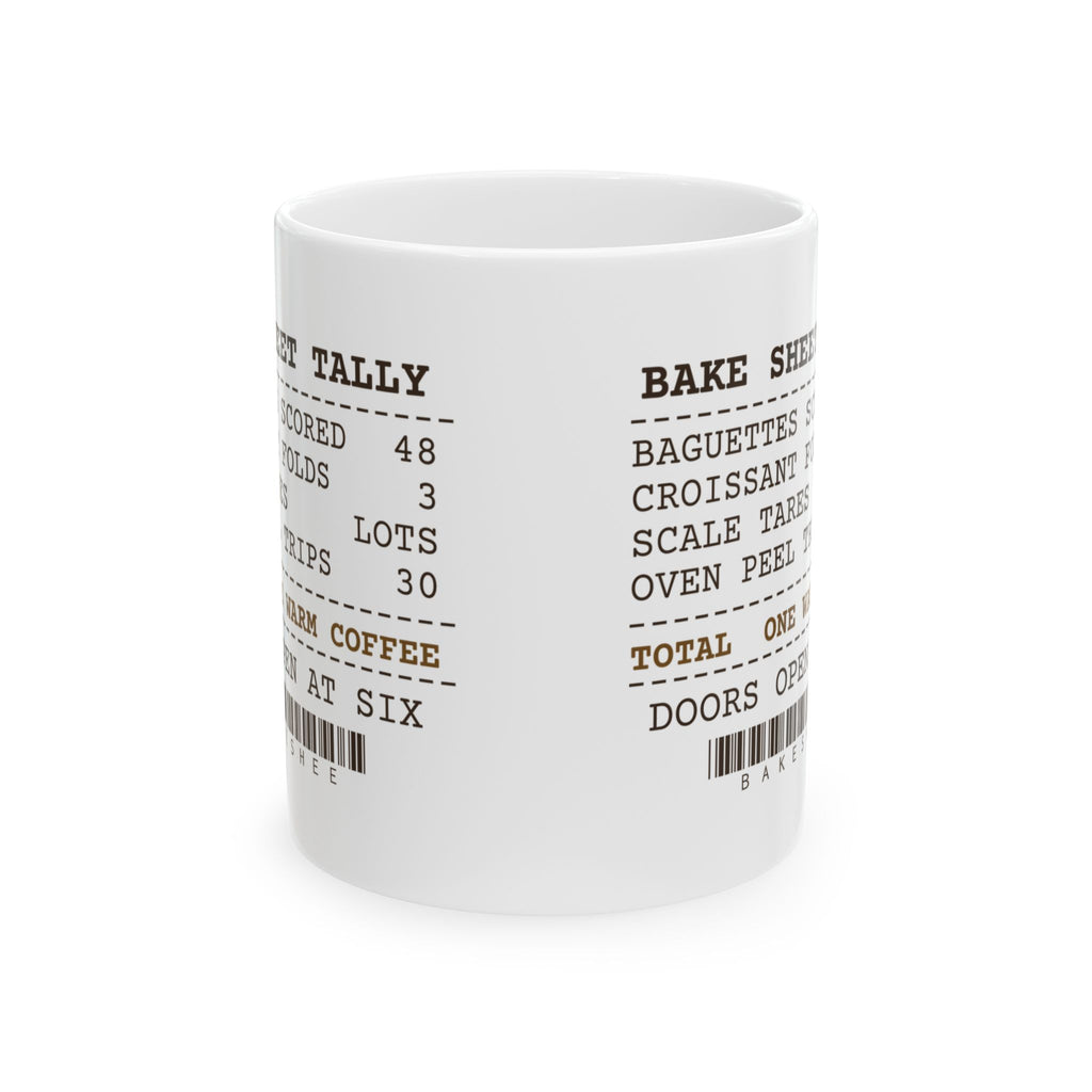 Funny Baker Coffee Mug Baguettes Scored 48 Bakery Receipt For Bakers