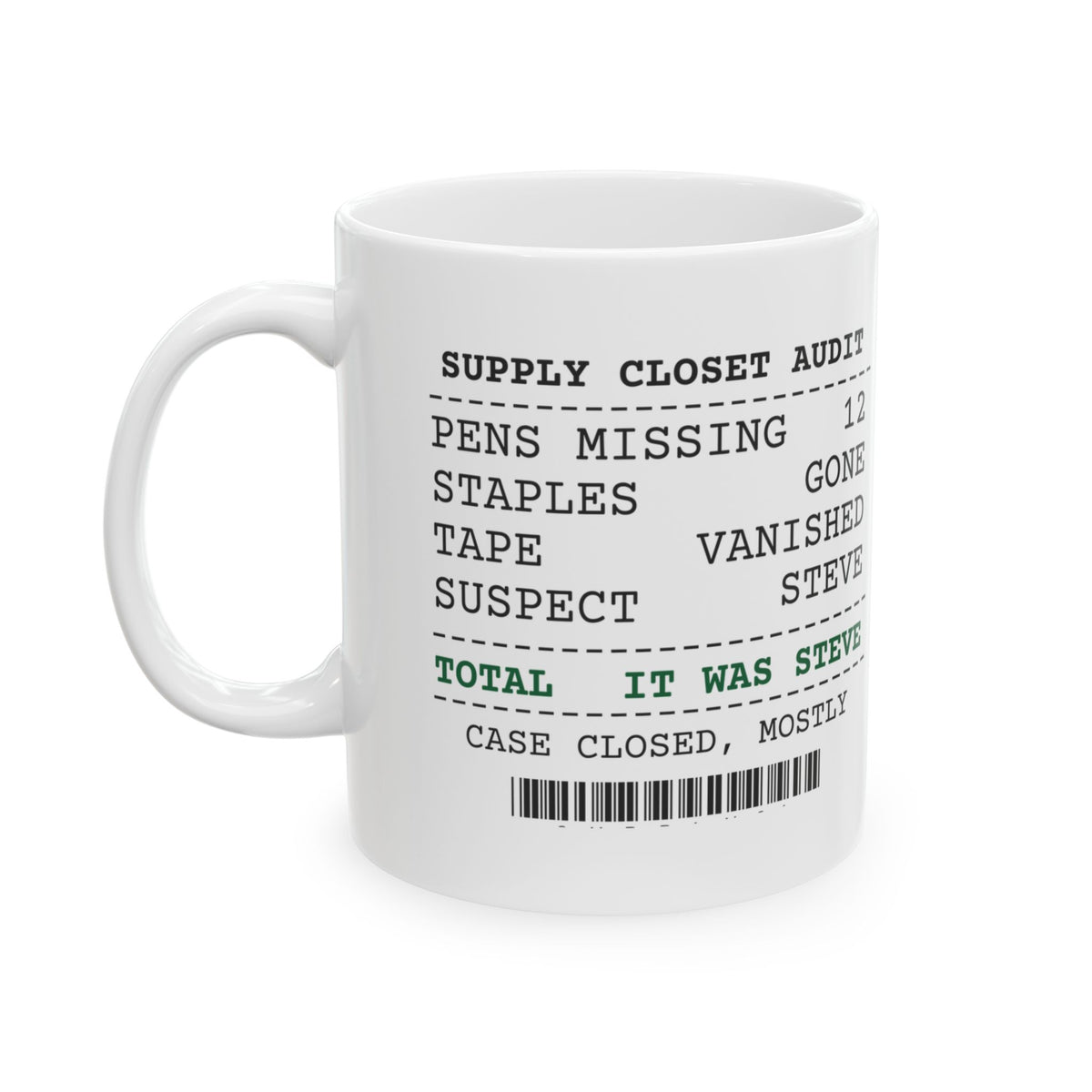 Coworker Coffee Mug It Was Steve Funny Office