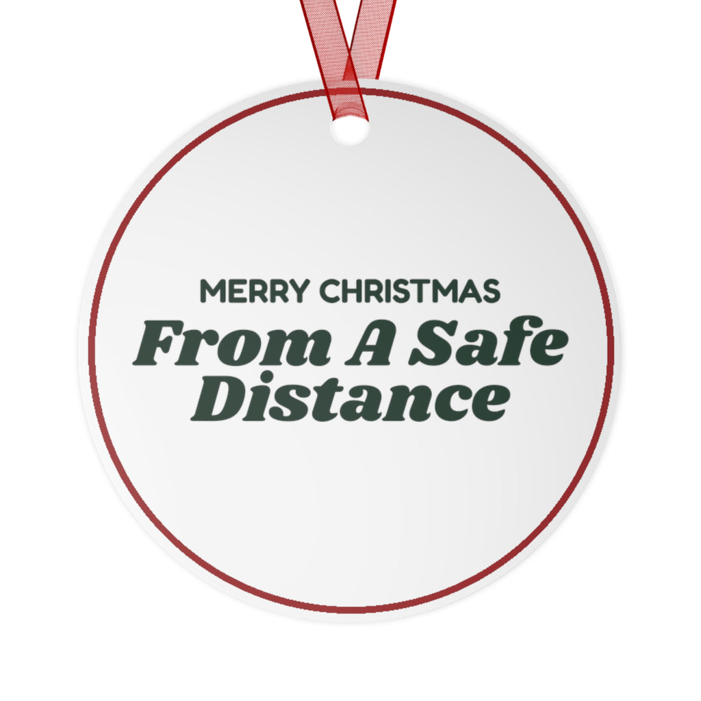 Funny Christmas Ornament Merry Christmas From A Safe Distance