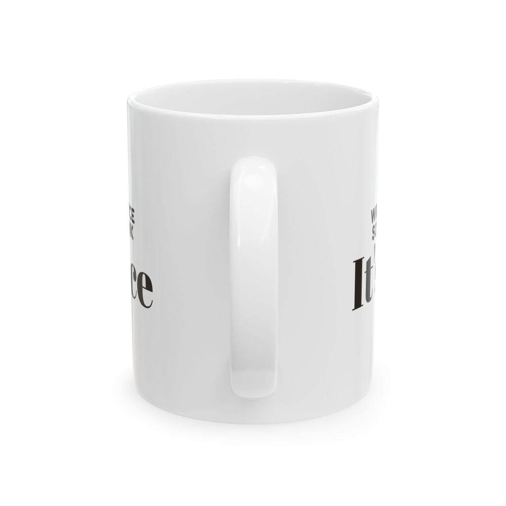 Funny White Elephant Coffee Mug Wrapped Twice So You'd Think Its Nice