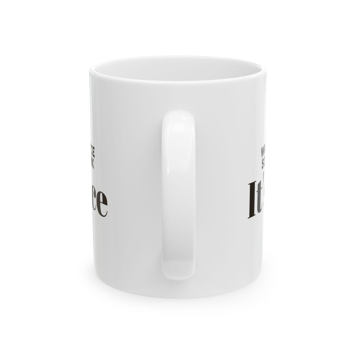 Funny White Elephant Coffee Mug Wrapped Twice So You'd Think Its Nice