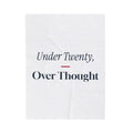 Funny White Elephant Throw Blanket Under Twenty Over Thought